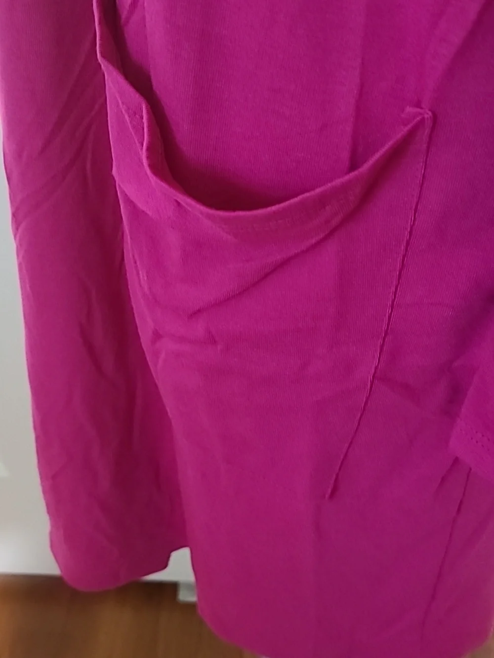 NWOT Zenana Raspberry Color Long Duster Cardigan - Picture 4 of 4
